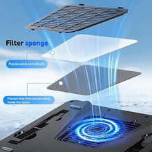 Load image into Gallery viewer, IETS GT600 Laptop Cooling Pad Equipped with Gigantic Turbo-Fan?5.5inch Diameter?,Sealed Foam for Rapid Cooling Gaming Laptop,14.1-19.3 inch Laptop Cooler with 3-Port USB Hub,Dust Filter,Touch Start