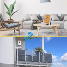 Load image into Gallery viewer, Weather Station Indoor Outdoor Thermometer Humidity Wireless Temperature Humidity Monitor, Weather Thermometer Forecast Station with Alarm Clock and Adjustable Backlight (Orange Backlight)