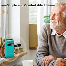 Load image into Gallery viewer, Portable Radio AM FM with Best Reception, Goodes Transistor Radio with Loud Speaker, 2AA Battery Operated, Headphone Jack for Indoor, Outdoor and Emergency Use-Green