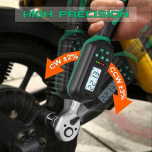 Load image into Gallery viewer, 1/4 Inch Drive Digital Torque Wrench, 1.11-22.13Ft.lb/1.5-30N.m, Small Electronic Torque Wrench with Preset Value, Buzzer & LED Indicator, 2% Accuracy for Bike, Bicycle