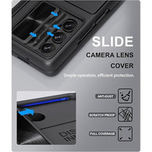 Load image into Gallery viewer, for Samsung Galaxy Z Fold 5 Case with Card Holder & S Pen Holder & Slide Lens Cover, Built-in Hinge Protection & Screen Protector, Durable Sturdy Phone Cover Case for Galaxy Z Fold 5, Black
