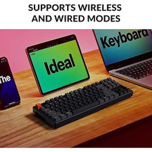 Load image into Gallery viewer, Keychron K8 Wireless Mechanical Keyboard, Tenkeyless Layout 87 Keys Bluetooth/Wired RGB Backlit with Gateron Optical Blue Switch Compatible with Mac Windows