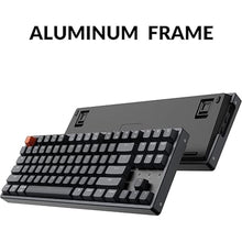 Load image into Gallery viewer, Keychron K8 Wireless Mechanical Keyboard, Tenkeyless Layout 87 Keys Bluetooth/Wired RGB Backlit with Gateron Optical Blue Switch Compatible with Mac Windows