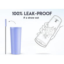 Load image into Gallery viewer, Meoky 24 oz Insulated Tumbler with Lid and Straw, Stainless Steel Vacuum Insulated Tumbler, Keeps Cold for 24 Hours, 100% Leak Proof, Fits in Car Cup Holder (Lilac)