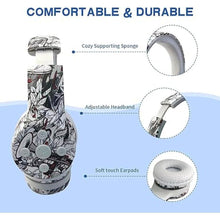 Load image into Gallery viewer, Toddler Headphones Wireless, Bluetooth Kids Headphones,5 Button Easy use for Kids, Volume Limited, Foldable with Mic for Cell Phones TV Tablet School Network Boys Girls (bs690 Pattern)