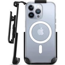 Load image into Gallery viewer, Encased Magnetic Case Designed for iPhone 15 Pro Max Case with Belt Clip Holster, Compatible with MagSafe (Clear)