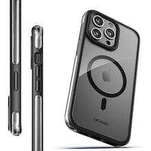 Load image into Gallery viewer, Encased MAG Case Designed for iPhone 15 Pro Belt Case with Holster Clip (Compatible with MagSafe) Black/Clear