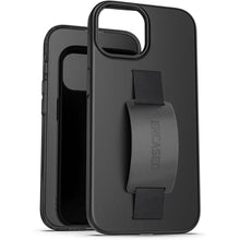 Load image into Gallery viewer, ENCASED Hand Strap Grip Case, Designed for iPhone 15 Case with Finger Loop (2023) Comfortable Silicone Phone Holder - Black