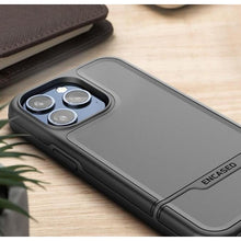 Load image into Gallery viewer, ENCASED Rebel Designed for iPhone 15 Pro Max Phone Case, Protective Heavy Duty Cover (iP15 PRO-MAX 6.7") - Black