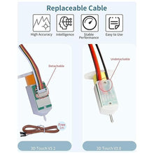 Load image into Gallery viewer, Upgraded 3D Touch V3.2 BL-Touch Replacement incl. 4 Brackets Compatible with Ender-3/3S/3Pro, Ender-5/5S/5Pro,CR-10 and Geeetech 3D Printers Auto Bed Leveling Sensor Kit, +/- 0.005mm Accuracy