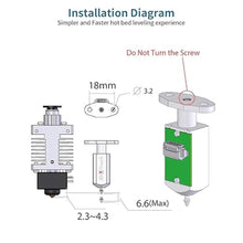 Load image into Gallery viewer, Upgraded 3D Touch V3.2 BL-Touch Replacement incl. 4 Brackets Compatible with Ender-3/3S/3Pro, Ender-5/5S/5Pro,CR-10 and Geeetech 3D Printers Auto Bed Leveling Sensor Kit, +/- 0.005mm Accuracy