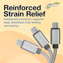 Load image into Gallery viewer, BoxWave Cable Compatible with RUIZU X02 Bluetooth MP3 Player - Micro USB DuraCable, Braided Micro USB Charging Cable - Space Grey