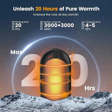 Load image into Gallery viewer, 20Hrs Hand Warmers, AI Mini Portable Hot Hand Handwarmers 2 Pack, 6000mAh Rechargeable Electric Reusable Pocket Heater Gifts for Raynauds, Hunting, Golf, Camping, Christmas