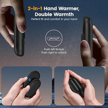Load image into Gallery viewer, 20Hrs Hand Warmers, AI Mini Portable Hot Hand Handwarmers 2 Pack, 6000mAh Rechargeable Electric Reusable Pocket Heater Gifts for Raynauds, Hunting, Golf, Camping, Christmas