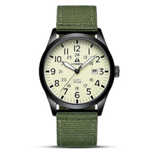 Load image into Gallery viewer, LN LENQIN Mens Watches Unisex Military Sport Nylon Strap Stylish Luminous Fashion Analog Quartz Watch for Men Waterproof Army Tactical Casual Wristwatch