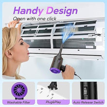 Load image into Gallery viewer, Compressed Air Duster - Air Blower - Keyboard Cleaning Kit - Energy Efficient - Environmental Alternative to Spray Air Can - 5.74 oz Powerful Motor(Purple)