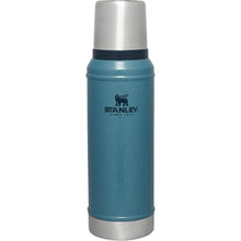 Load image into Gallery viewer, Stanley Classic Legendary Vacuum Bottle 1.0 qt | Wide Mouth with Leakproof Cup Lid | Keep Drinks Hot or Cold | Packable for Travel | Insulated Stainless Steel Thermos | BPA-Free | Hammertone Lake