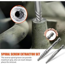 Load image into Gallery viewer, 11Pcs Screw Extractor Set, Left Hand Drill Bit and Bolt Extractor Kit Easy to Remove Stripped Broken Damaged Screw Bolt and Nut Out, Reverse Drill Bit Extractor Set with Sturdy Case