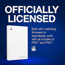 Load image into Gallery viewer, Seagate Game Drive for PS5 2TB External HDD - USB 3.0, Officially Licensed, Blue LED (STLV2000101)