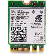 Load image into Gallery viewer, Legacy M.2 WiFi Card for Intel AC 9260 with Bluetooth 5.1 | Up to 1.73Gbps, MU-MIMO, WiFi 5 | Works with Intel, AMD, Linux & Windows 10/11 | No vPro | Model 9260NGW WiFi Adapter (AC9260)