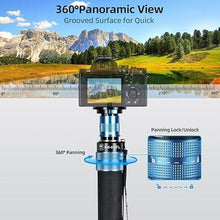 Load image into Gallery viewer, SIRUI AM-404FL Camera Monopod with Feet, 74.8 Inch Aluminum Video Monopod with Removable Base, Slim and Lightweight, Max Load 26.4lbs, 360°Panorama Panning, 4-Section for Canon Nikon Sony