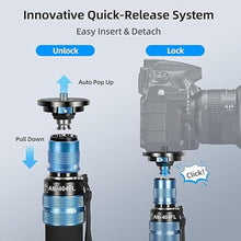 Load image into Gallery viewer, SIRUI AM-404FL Camera Monopod with Feet, 74.8 Inch Aluminum Video Monopod with Removable Base, Slim and Lightweight, Max Load 26.4lbs, 360°Panorama Panning, 4-Section for Canon Nikon Sony