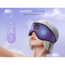 Load image into Gallery viewer, LC-dolida Sleep Mask with Bluetooth Headphones Bluetooth Sleep Mask Sleep Headphones,3D Eye Mask for Sleeping Mask Music Sleeping Headphones for Side Sleepers Meditation Gifts Gadgets for Men Women