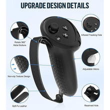 Load image into Gallery viewer, Silicone Cover Set Compatible with Oculus/Meta Quest 3, VR Accessories Protective Cover Includes Controller Grips, Front Shell Headset Cover and Face Cover (Black)