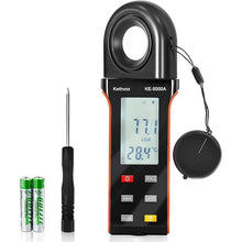 Load image into Gallery viewer, Digital Plant Light Meter, Kethvoz Lux/Foot Candles Tester w/ 270º Rotating Sensor Detect Lighting Illuminance 400,000Lux w/Data Logging for Aquarium Greenhouse Grow Photography