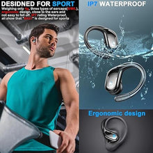 Load image into Gallery viewer, Wireless Earbud, 75Hrs Bluetooth 5.4 Headphones IP7 Waterproof for Sport, Running Wireless Earphones with ENC Noise Cancelling Mics, Deep Bass Over Ear bud with Earhooks for Android, iOS, Workout, Gym