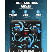 Load image into Gallery viewer, STRICH TSUNAMI Overdrive Guitar Pedal, Blues Drive Vintage Overdrive Warm/Hot Modes, True Bypass for Electric Guitar, Black