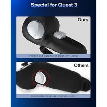 Load image into Gallery viewer, Controller Grip for Oculus Meta Quest 3S Oculus Quest 3 VR Accessories Grips Cover for VR Touch Controllers Straps Silicone Covers Protector with Non-Slip Thumbstick Covers 1Pair Black