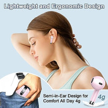 Load image into Gallery viewer, Wireless Earbuds, 2024 Bluetooth Headphones V5.3 Ear Buds Built-in ENC Noise Cancelling Mics, 40H Stereo Bass Bluetooth Earbuds with Dual LED Display, IP7 Waterproof Earphones for Android iOS, Pink