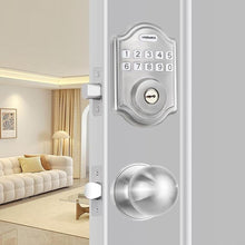 Load image into Gallery viewer, Keyless Entry Door Lock, Electronic Keypad Deadbolt with Door Knob, Deadbolt Smart Door Lock for Front Door, Front Door Lock Set, Auto Lock, Easy Installation, Satin Nickel