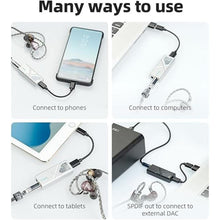 Load image into Gallery viewer, FiiO/JadeAudio KA13 Portable DAC Dongle, USB-C Adapter, 3.5mm and 4.4mm Outputs Compatible with Android/iOS System/PC/Music Players, PCM 384kHz/32bit | DSD256 550mW high Power (Black)