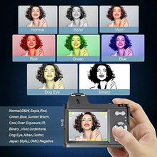 Load image into Gallery viewer, 4K Digital Camera for Photography 48MP Vlogging Camera for YouTube, Macro Camera with 18X Digital Zoom/ 3" IPS Screen/Anti Shake/Flash/MicroSD Card, 4K Video Compact Travel Camera