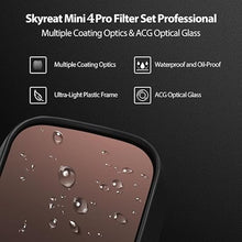 Load image into Gallery viewer, SKYREAT ND Filters Set for DJI Mini 4 Pro Accessories,6 Pack-(CPL, ND8, ND16, ND32, ND64,ND128)