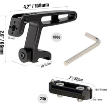 Load image into Gallery viewer, Foto4easy Black NATO Clamp Mini Top Handle + Quick Release NATO Rail 50mm