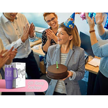 Load image into Gallery viewer, DLOCCOLD Thank You Gifts, Christmas for Coworkers, Employee Appreciation Gifts, Inspirational Birthday, Friends, Teacher, You Are Awesome, 40oz Tumbler with Handle, Purple