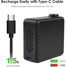 Load image into Gallery viewer, Tiny Bike Air Pump Electric Mini Tire Inflator Portable Air Compressor 150 PSI with Pressure Gauge Cube Floor Pumps, Digital Display Tires Inflatable for Bicycle,E-Bike,Motorbike,Football,Basketball