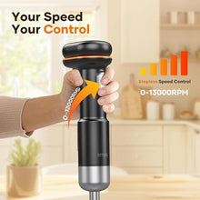 Load image into Gallery viewer, Cordless Stick Immersion Blender 5-in-1, Ritus 13000RPM Soup Blender Rechargeable Handheld Mixer For Baby Food & Smoothies, Variable Speed, Dishwasher-Safe, Mixing Beaker, Chopper, Whisk Milk Frother