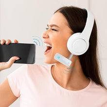 Load image into Gallery viewer, Aux Bluetooth Adapter for Car, 2 in 1 Bluetooth Transmitter Receiver for Hands-Free Call, Noise Cancelling 3.5mm AUX Bluetooth 5.0 Receiver for Home Stereo System/Headphones/Easy Connect White