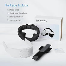 Load image into Gallery viewer, Upgraded Head Strap Compatible with 2023 Oculus Quest 3 S, Elite Strap for Meta Quest 3s, One Click Stretch and Retract Design, VR Headset Accessories Enhanced Comfort Headstrap Replacement, White