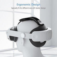 Load image into Gallery viewer, Upgraded Head Strap Compatible with 2023 Oculus Quest 3 S, Elite Strap for Meta Quest 3s, One Click Stretch and Retract Design, VR Headset Accessories Enhanced Comfort Headstrap Replacement, White