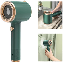 Load image into Gallery viewer, Portable Mini Ironing Machine, Travel Mini Steam Iron, Handheld Garment Steamer, Fast Preheating Steam Dry Ironing, For Home and Travel (Green)