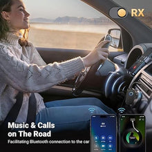 Load image into Gallery viewer, UGREEN Airplane Bluetooth 5.2 Transmitter Adapter for Airpods or Headphones Dual Pairs, 2-in-1 Wireless Bluetooth 3.5mm Aux Audio Transmitter/Receiver for Flight, TV, Car Stereo, Treadmill, MP3 Player