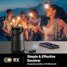 Load image into Gallery viewer, UGREEN Airplane Bluetooth 5.2 Transmitter Adapter for Airpods or Headphones Dual Pairs, 2-in-1 Wireless Bluetooth 3.5mm Aux Audio Transmitter/Receiver for Flight, TV, Car Stereo, Treadmill, MP3 Player