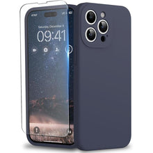 Load image into Gallery viewer, Designed for iPhone 15 Pro Case 6.1 inch, Liquid Silicone Case with Camera Protection with Microfiber Lining Shockproof Phone Case Cover for iPhone 15 Pro (2023), Midnight Blue