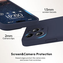 Load image into Gallery viewer, Designed for iPhone 15 Pro Case 6.1 inch, Liquid Silicone Case with Camera Protection with Microfiber Lining Shockproof Phone Case Cover for iPhone 15 Pro (2023), Midnight Blue