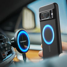 Load image into Gallery viewer, ENCASED Wallet Case for Google Pixel 8 Pro with Magnetic Card Holder (Compatible with MagSafe) Black